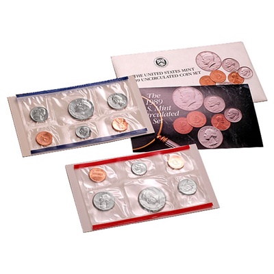 1989 United States Mint Uncirculated Coin Set (P & D)